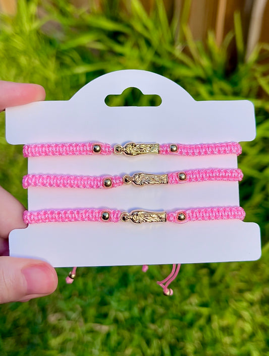 Pink San Judas bracelet