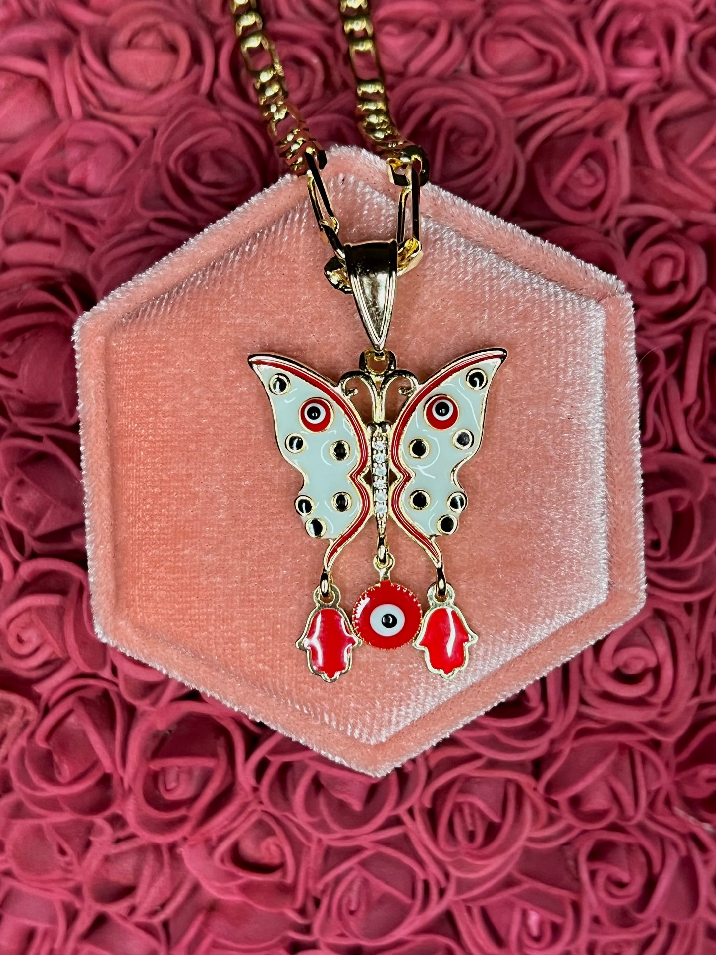 Red Butterfly Necklace