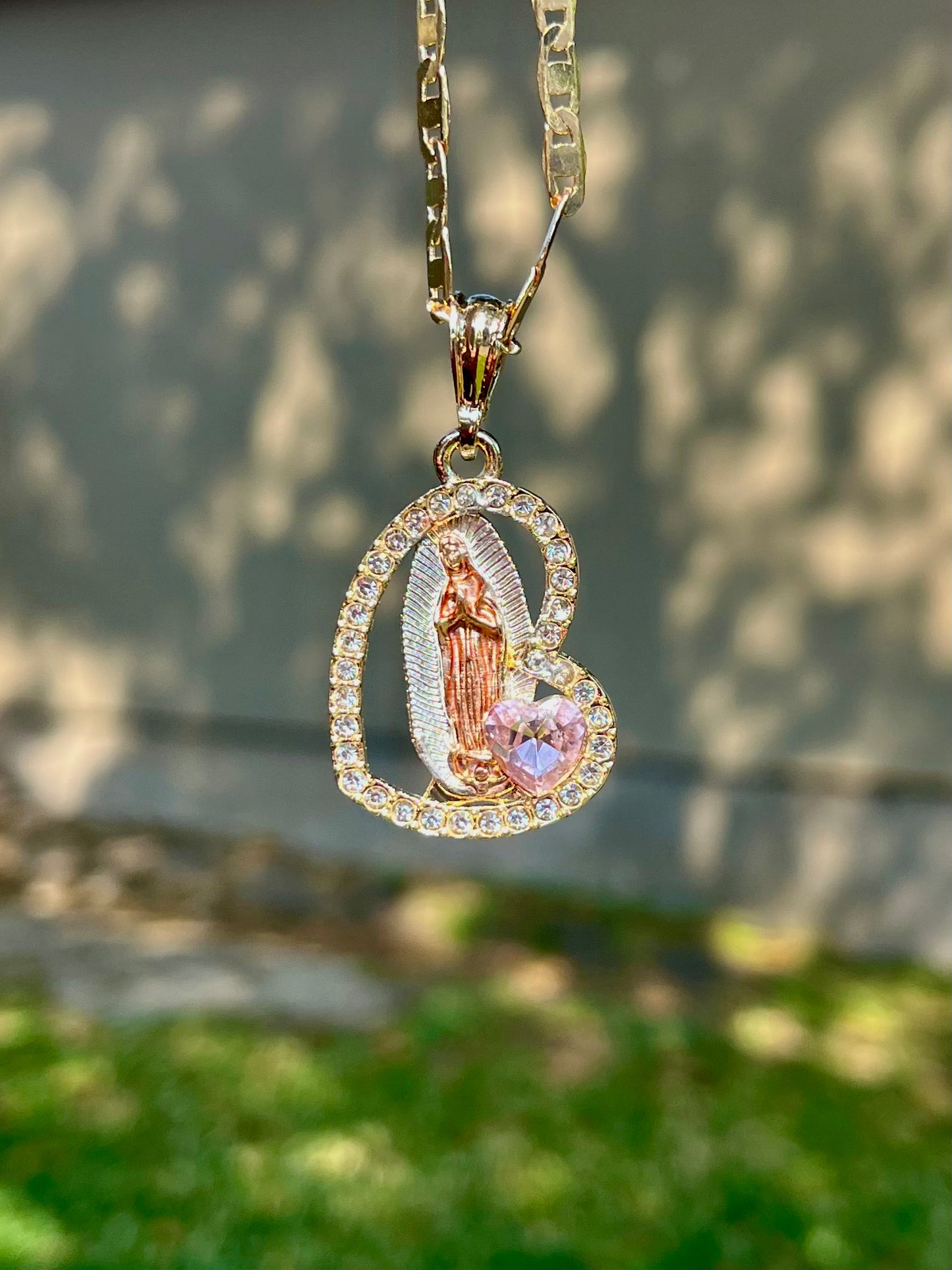 Heart Virgencita Necklace