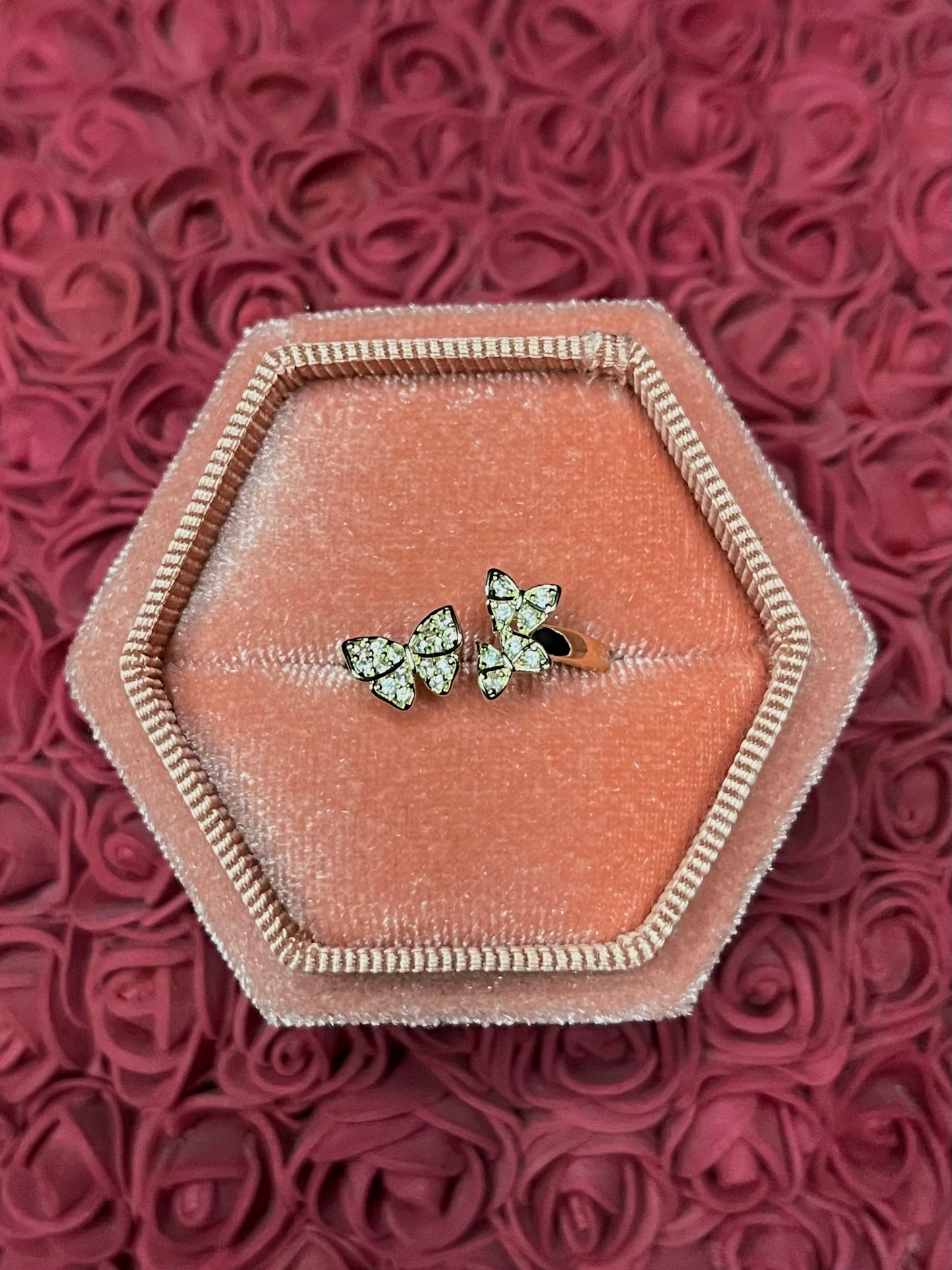 3 butterfly ring