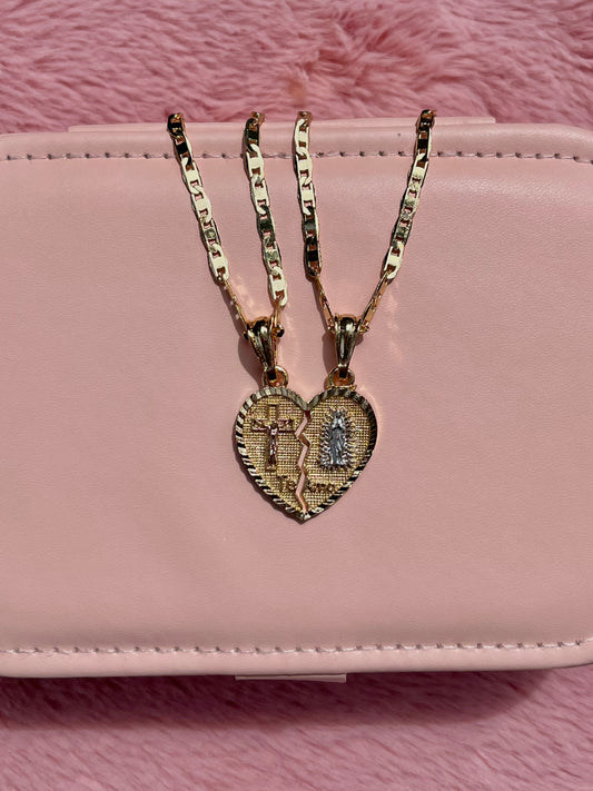 Te Amo breakable heart necklace