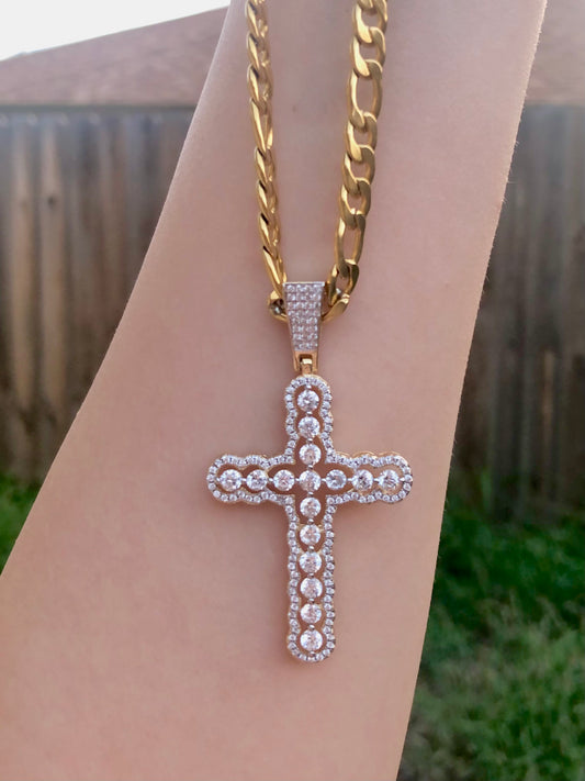 Zirconia Cross Necklace