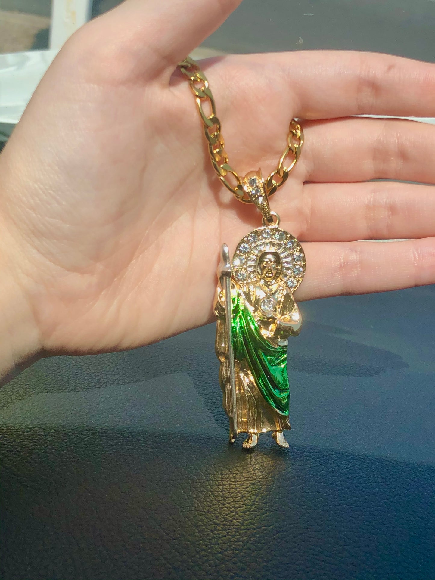 Green San Judas Necklace