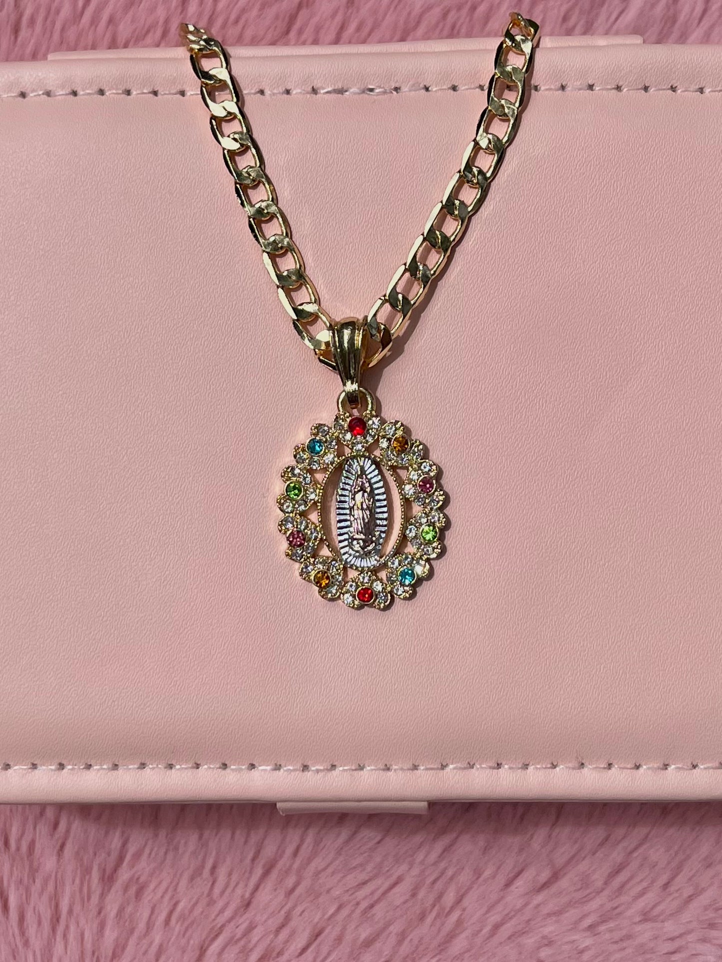 Multicolor Virgencita Necklace